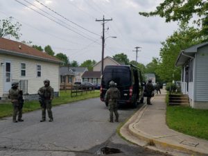 2016 05 24 SWAT Team on 4th Street Denton (Photo from The Caroline Circle)